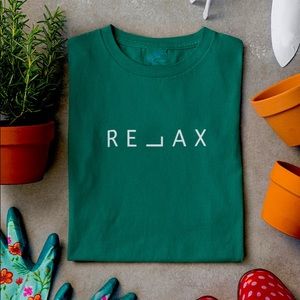 Bottle Green Premium Cotton Graphic Minimal Bio-Washed Tshirts